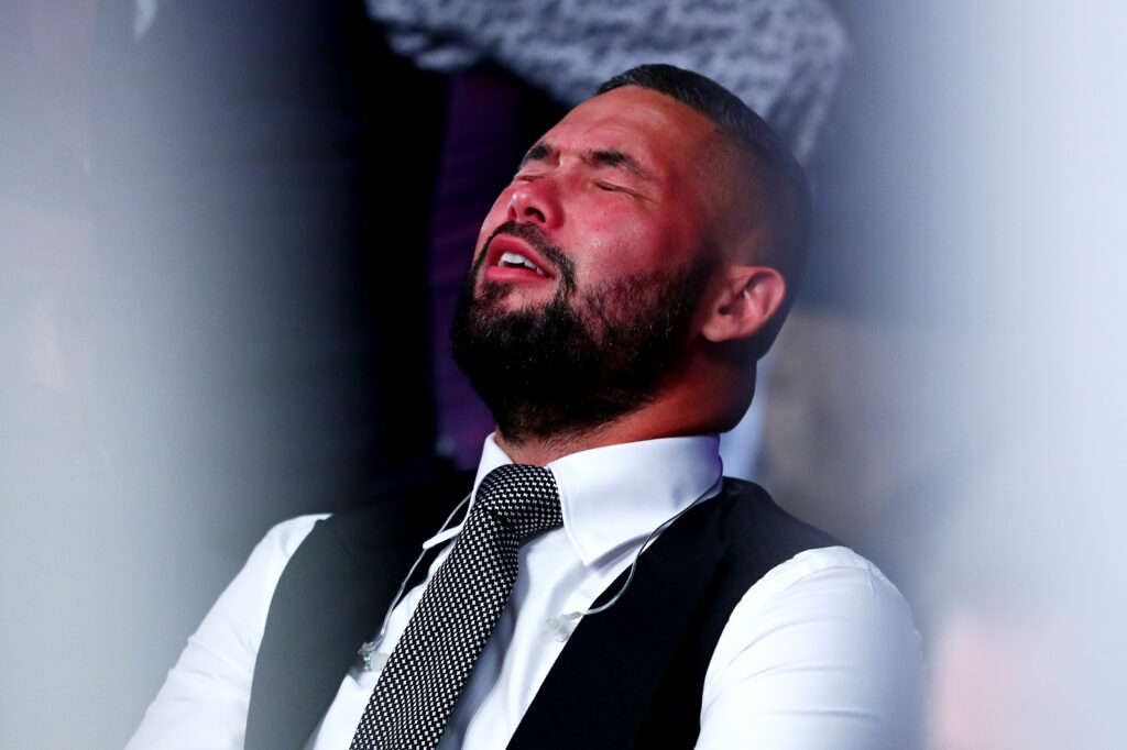 Tony Bellew is left in shock during Dillian Whyte vs Oscar Rivas