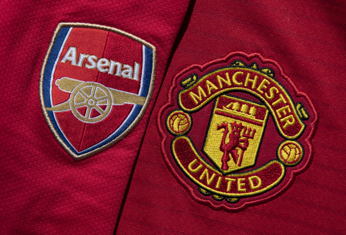 Manchester United and Arsenal Club Crests