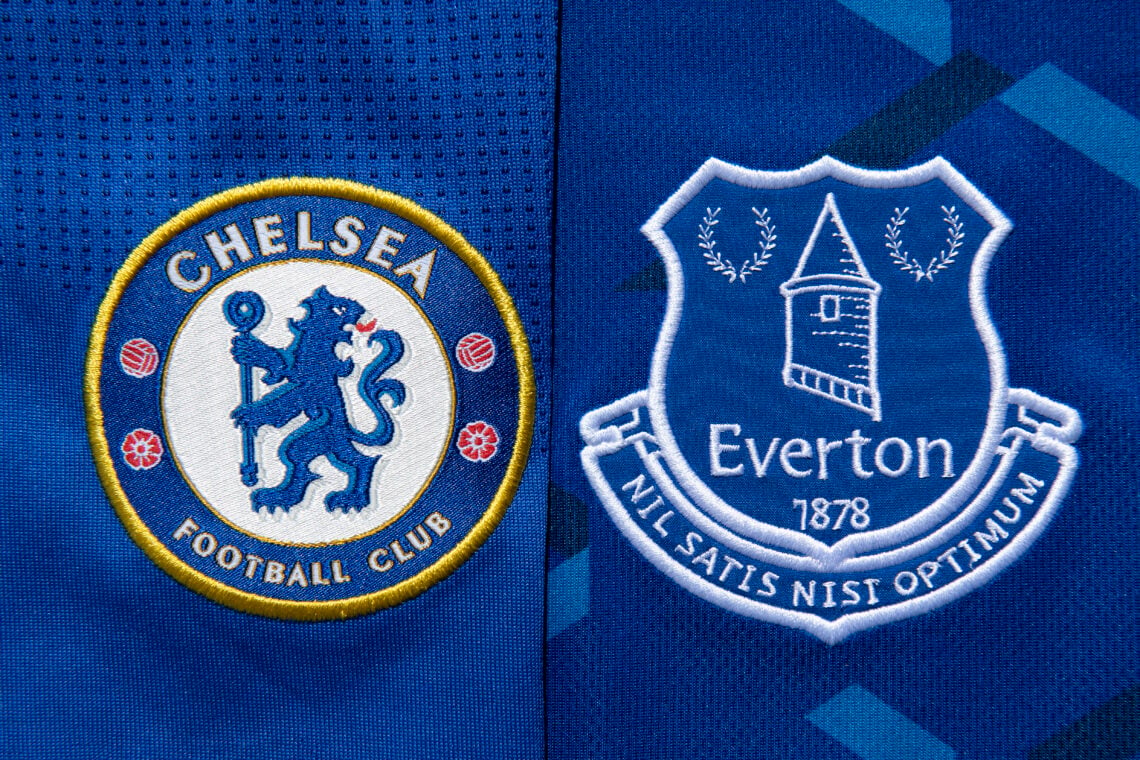 The Chelsea and Everton Club Badges