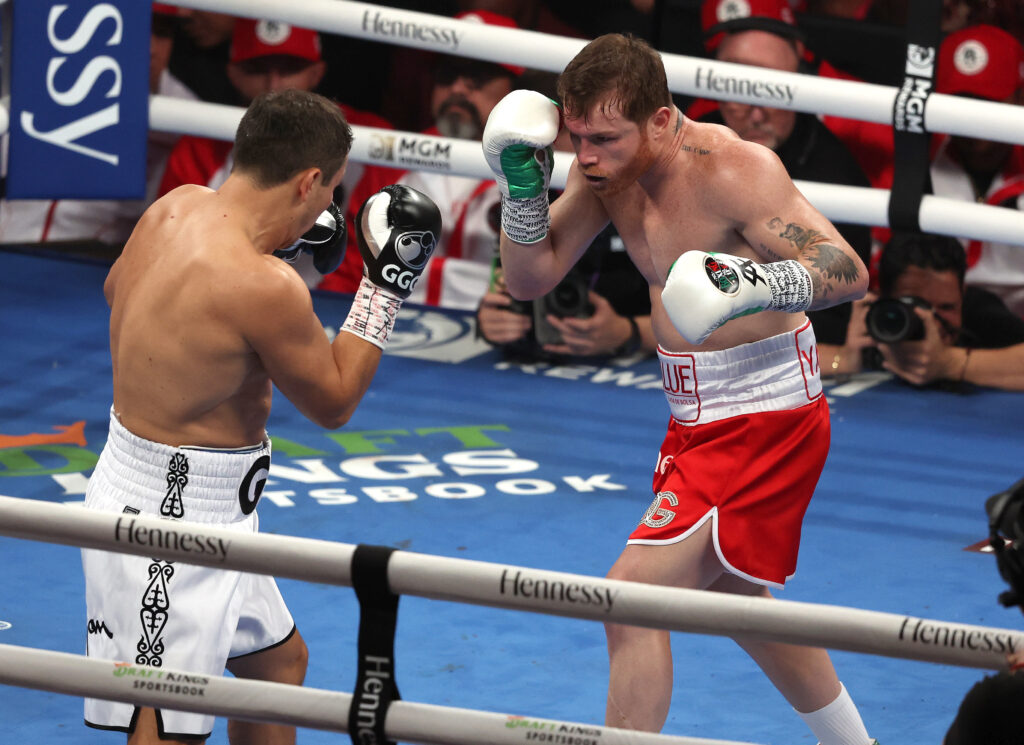Saul "Canelo" Alvarez vs. Gennadiy Gennadyevich Golovkin during Canelo vs. GGG