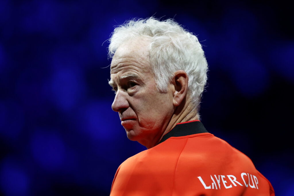John McEnroe at the Laver Cup in 2022