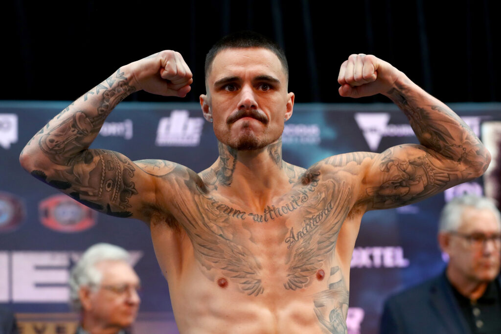 George Kambosos Jr. weighs-in to fight Devin Haney