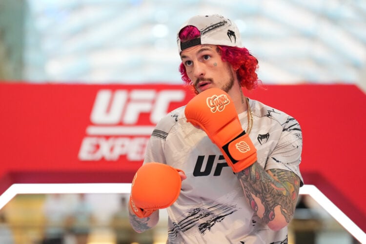 s Sean O'Malley holds an open training session for fans and media during the UFC 280
