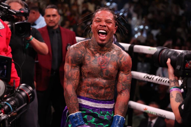 Gervonta Davis celebrates win