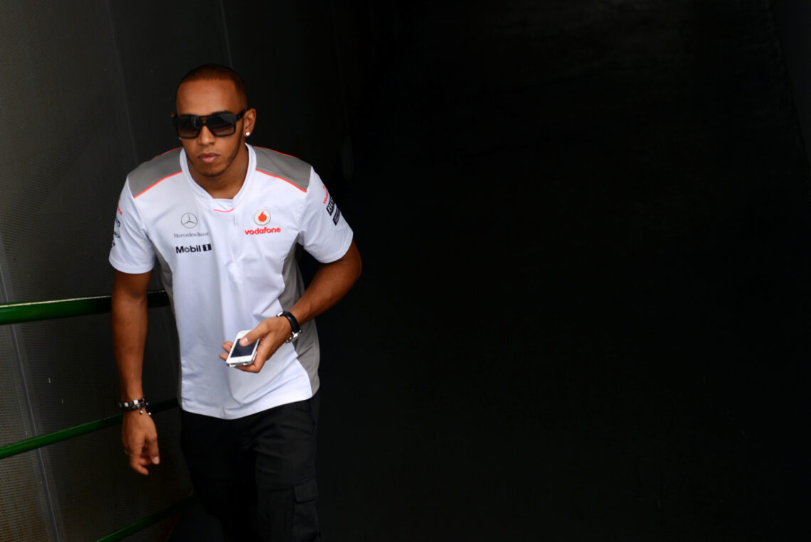 McLaren Mercedes' British driver Lewis H