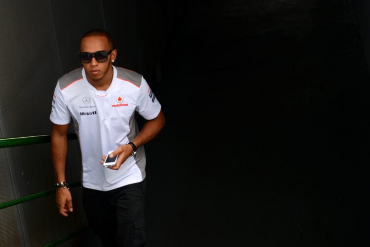 McLaren Mercedes' British driver Lewis H