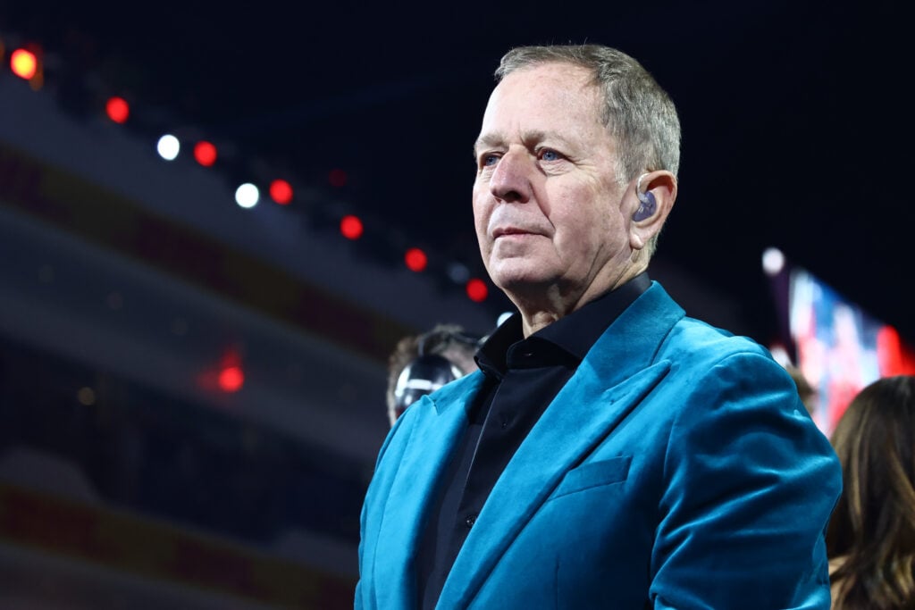 Martin Brundle at the F1 Las Vegas Grand Prix 2023