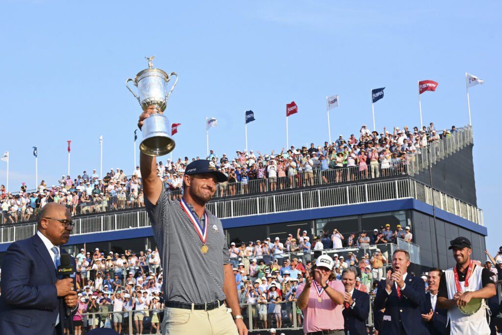 Bryson DeChambeau poses after winning the 124th U.S. Open Championship - Final Round