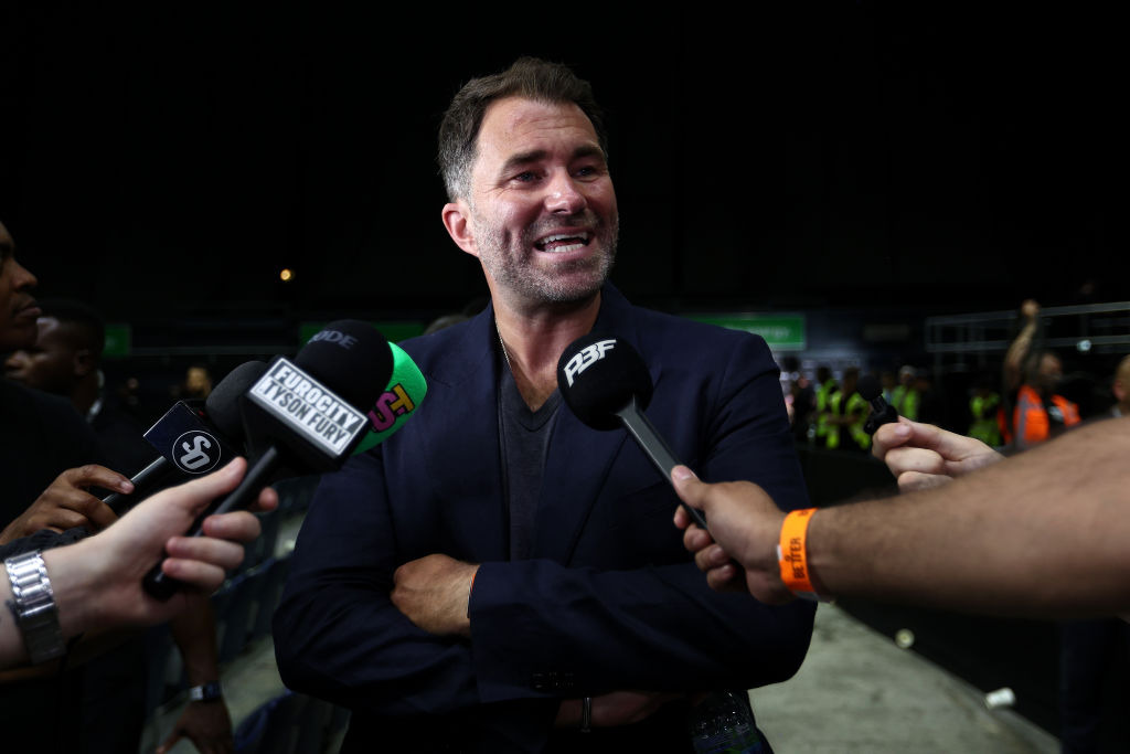 Eddie Hearn speaks to press ahead of Anthony Joshua vs Daniel Dubois fight night
