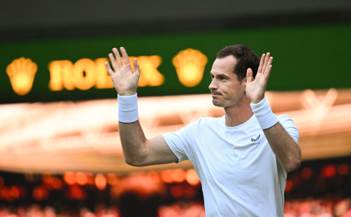 Andy Murray appearing at his final-ever Wimbledon tournament in 2024