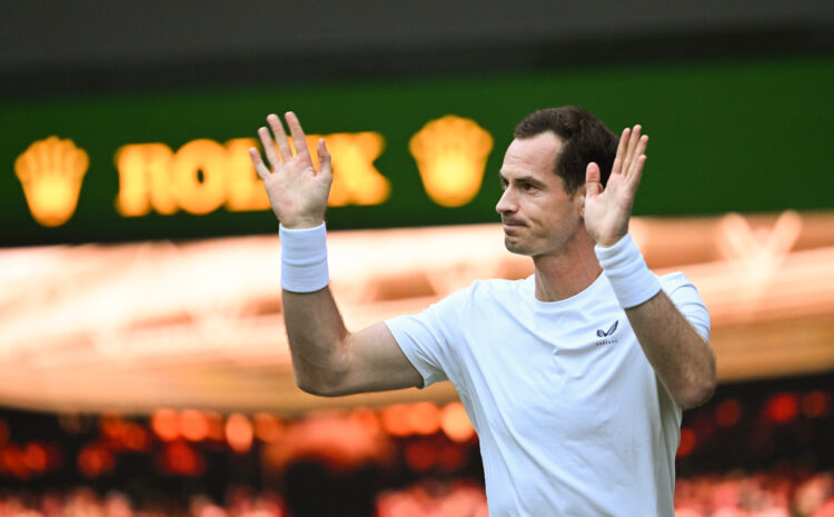 Andy Murray appearing at his final-ever Wimbledon tournament in 2024