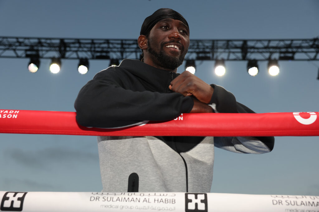 Terence Crawford at Public Workouts ahead of his fight on Saturday 3rd August 2024