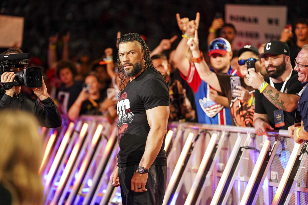 Roman Reigns at WWE's SummerSlam in 2024
