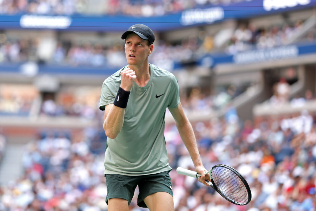 Jannik Sinner competing at the 2024 US Open