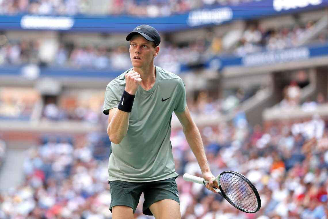 Jannik Sinner competing at the 2024 US Open