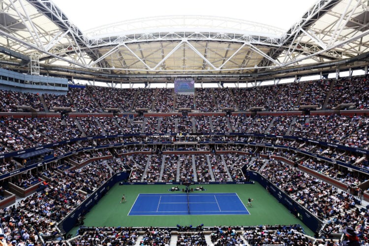 Taylor Fritz and Jannik Sinner preparing for their 2024 US Open final