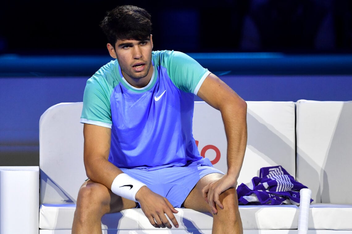 Carlos Alcaraz at the ATP Tour Finals in 2024