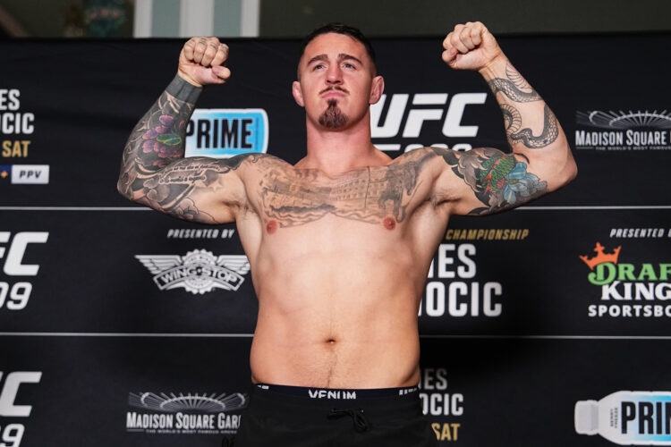 Tom Aspinall weighs-in as backup fighter for UFC 309