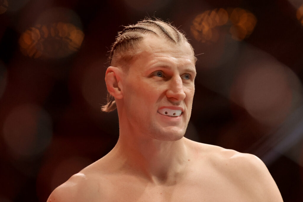 Alexander Volkov of Russia looks on
