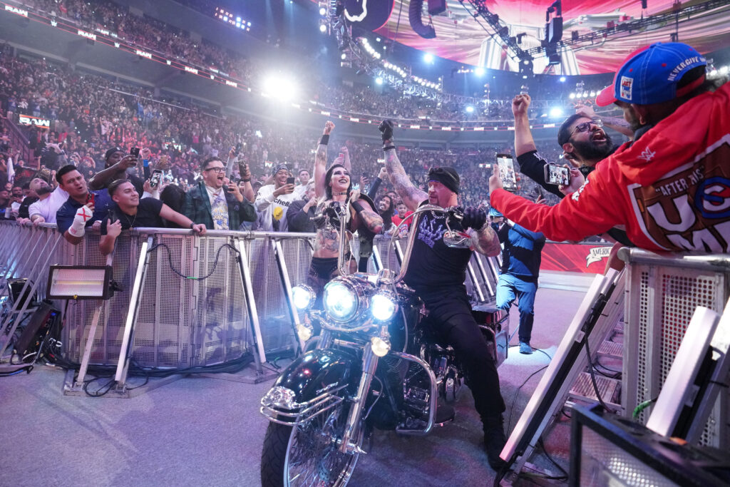 The Undertaker appearing on WWE Raw's Netflix debut in January 2025