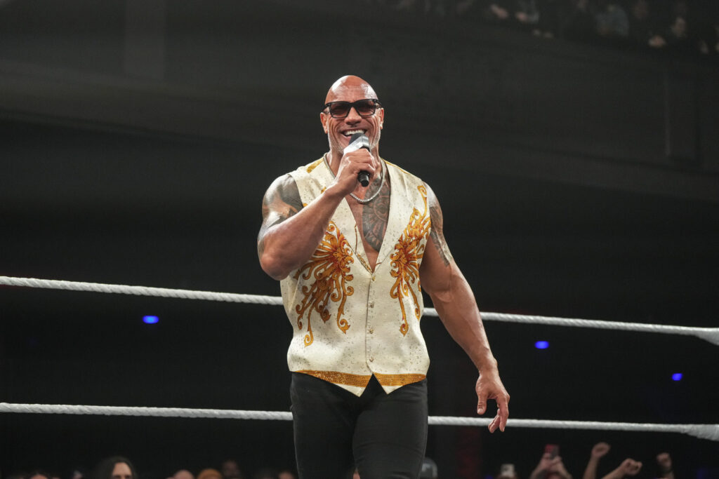 The Rock appearing on NXT: New Year's Evil in January 2025