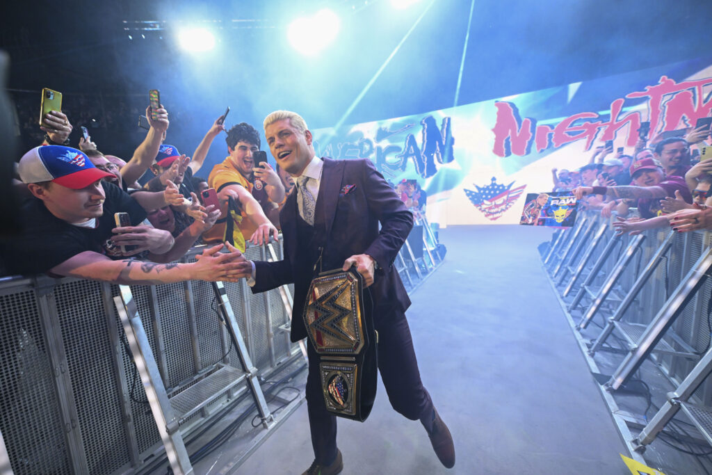 Cody Rhodes in Brussels, Belgium for WWE Monday Night RAW