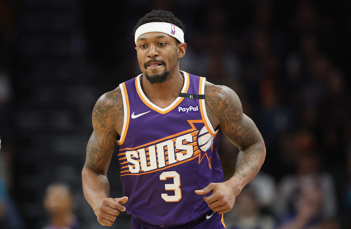 Bradley Beal #3 of the Phoenix Suns during the NBA game