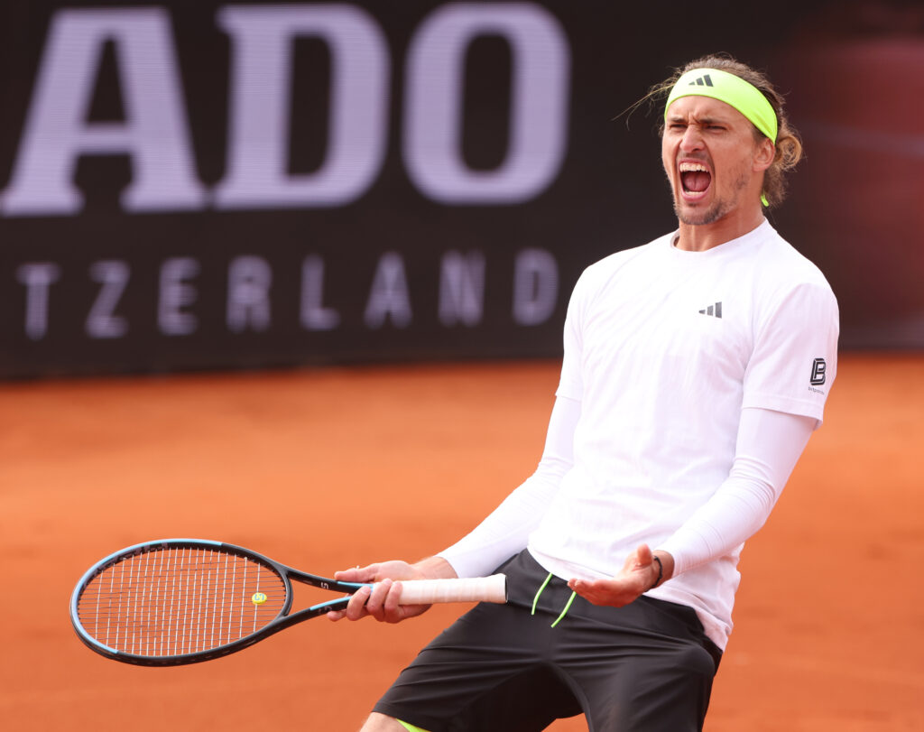 Alexander Zverev playing at the BMW Open 2025
