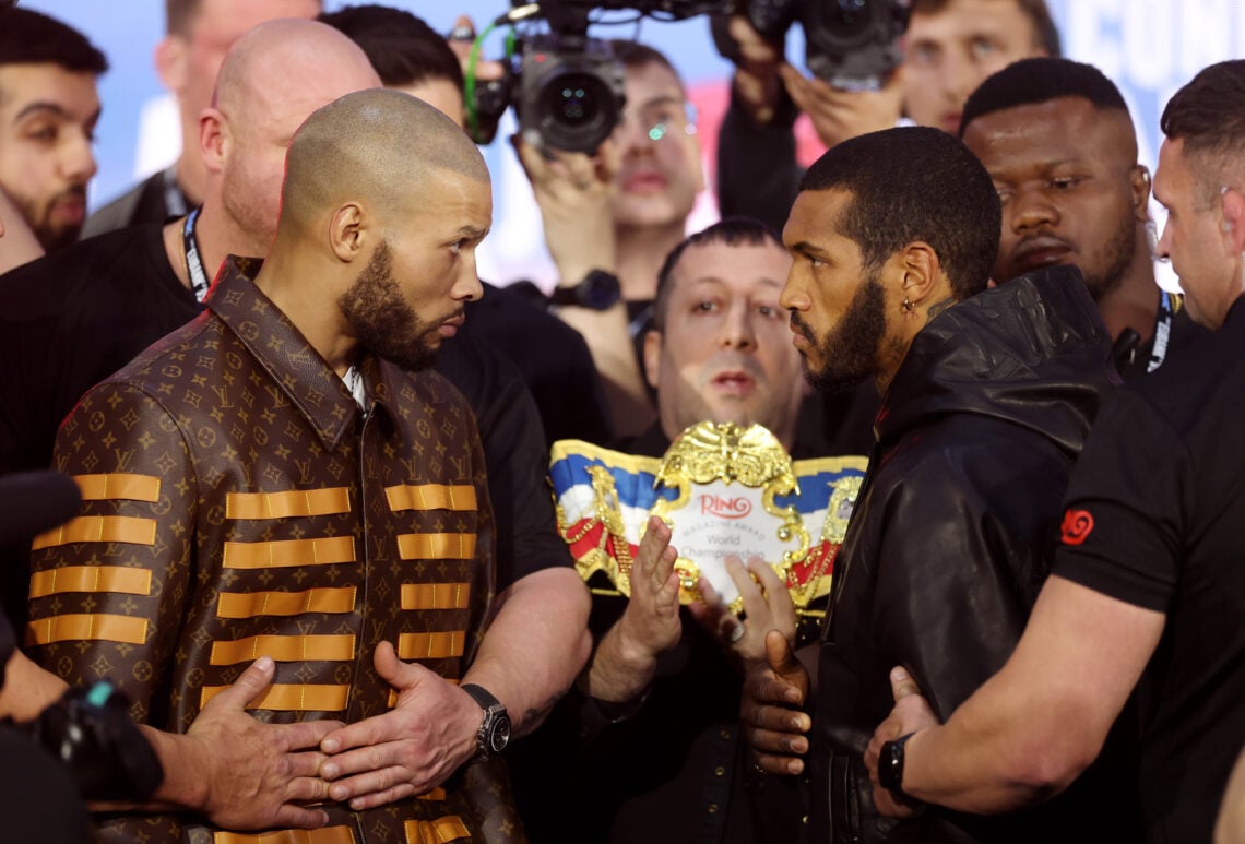 Chris Eubank Jr and Conor Benn face off ahead of their Middleweight fight