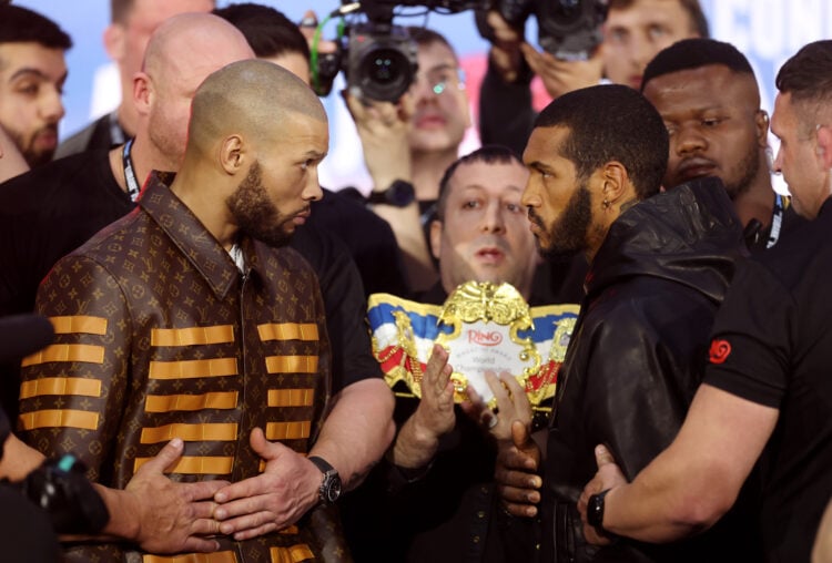 Chris Eubank Jr and Conor Benn face off ahead of their Middleweight fight