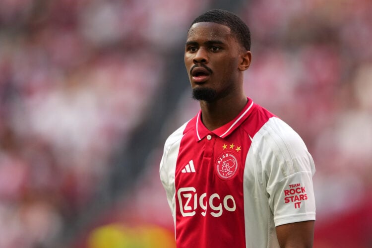 Jorrel Hato in action for Ajax against NEC