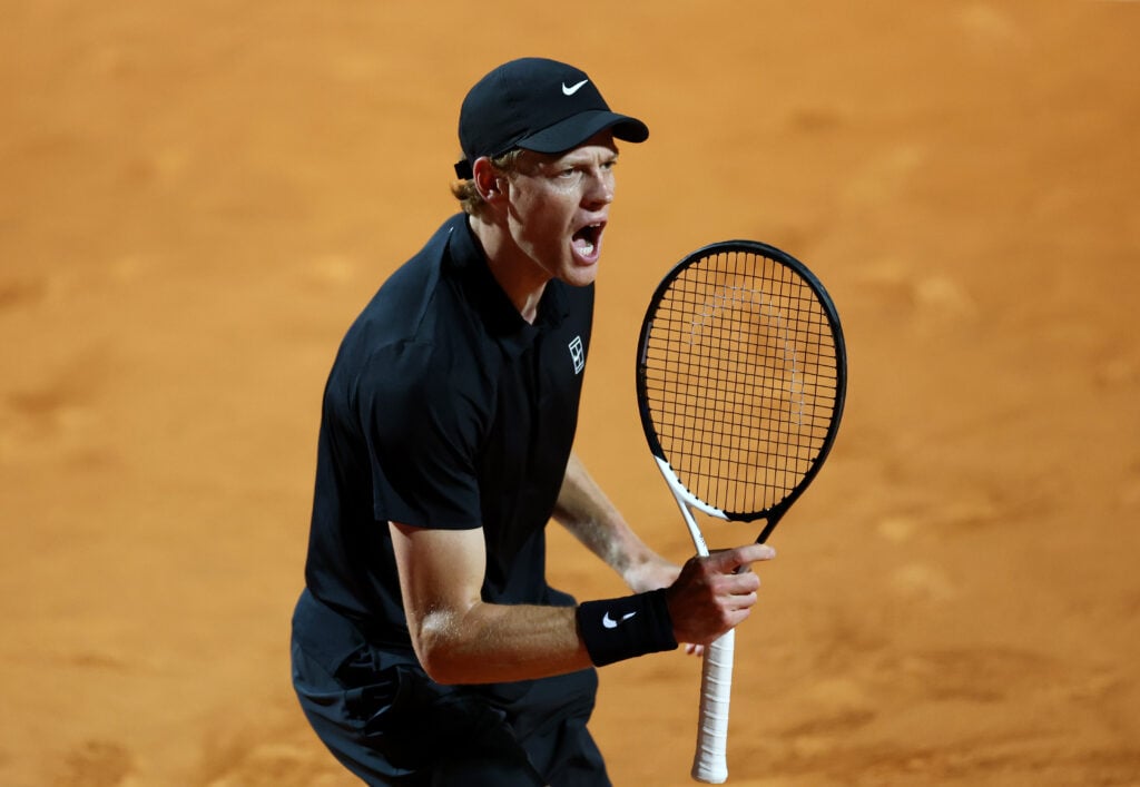 Jannik Sinner at the Internazionali BNL D'Italia 2025 in Rome, Italy