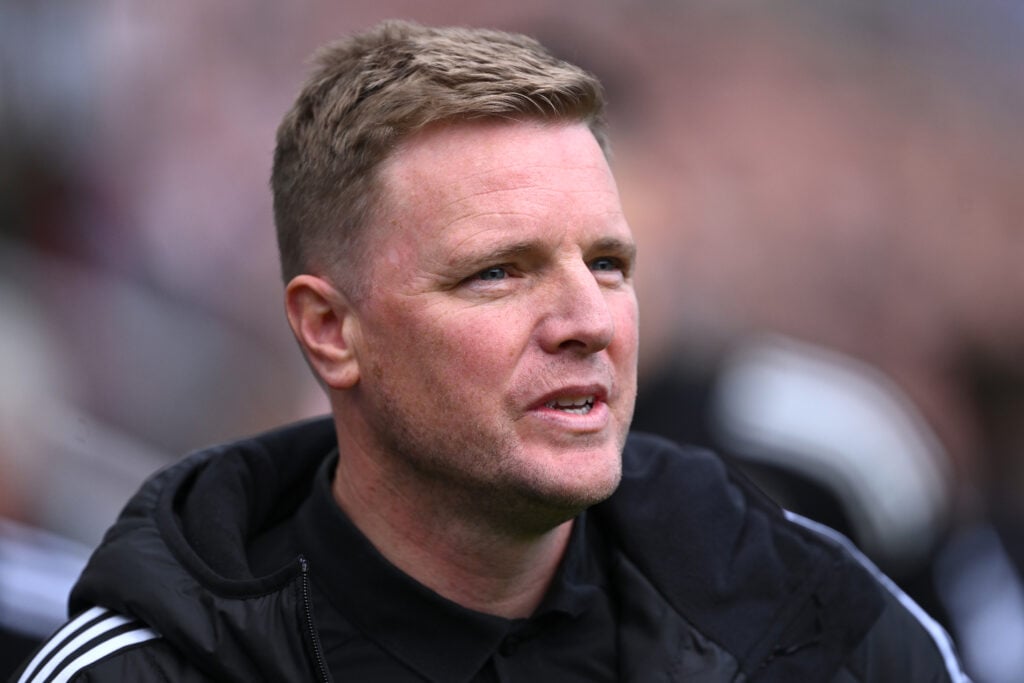 Newcastle head coach Eddie Howe looks on during the Premier League