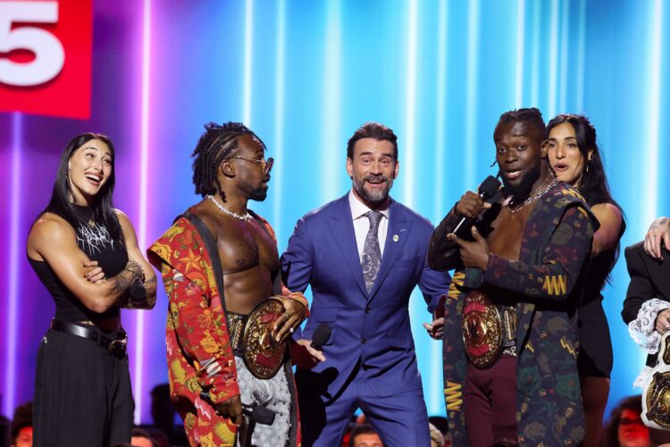 Rhea Ripley, Xavier Woods, CM Punk, and Kofi Kingston at Netflix Tudum 2025: The Live Event