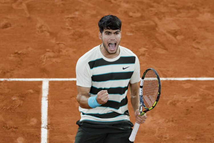 Carlos Alcaraz at the 2025 Roland Garros