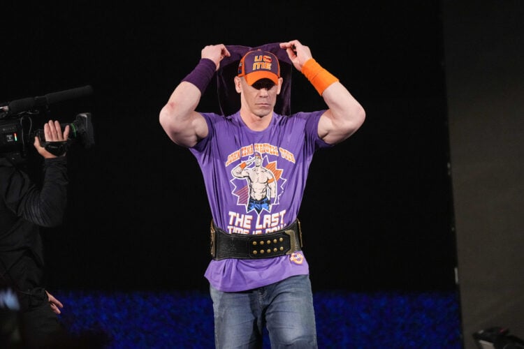 John Cena making his WWE Raw entrance in Phoenix, Arizona