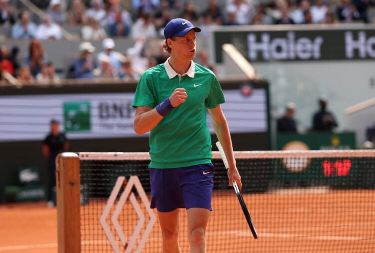 Jannik Sinner at the Roland Garros final