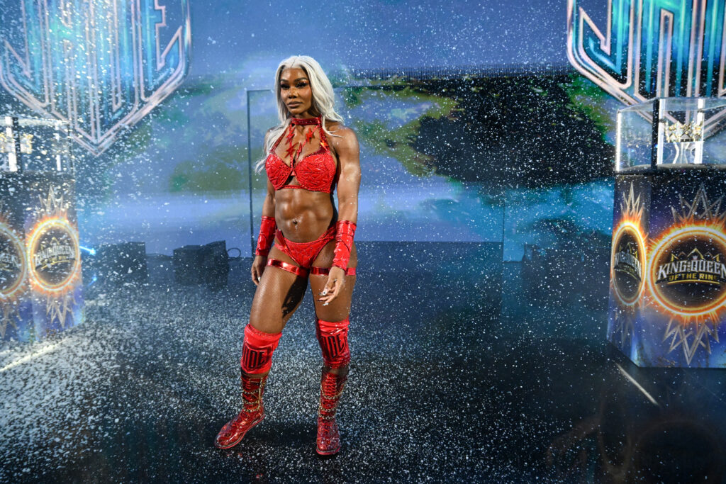 Jade Cargill making her entrance on WWE Monday Night RAW