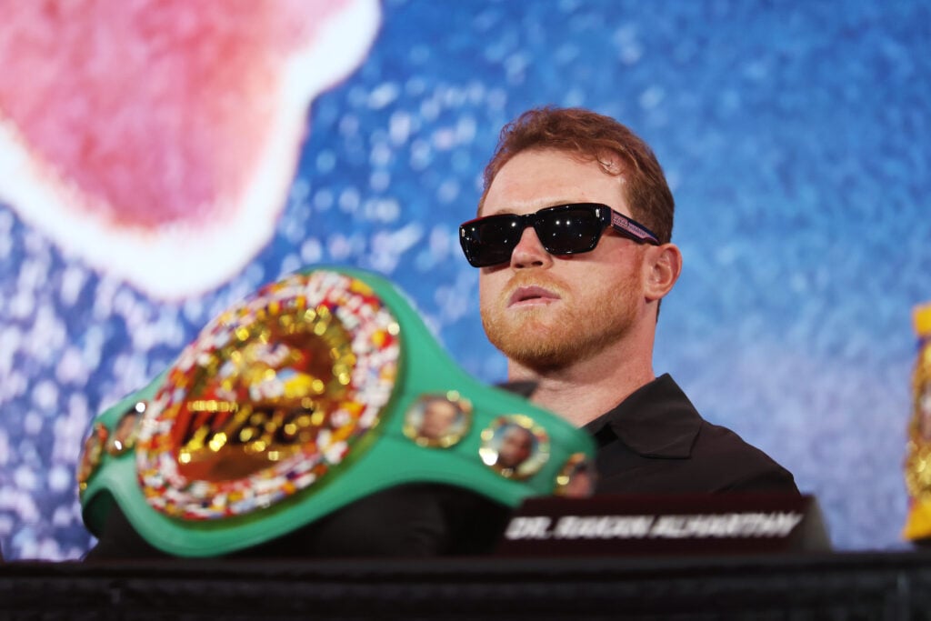 Canelo Álvarez attends the Canelo Álvarez vs. Terence Crawford Press Conference