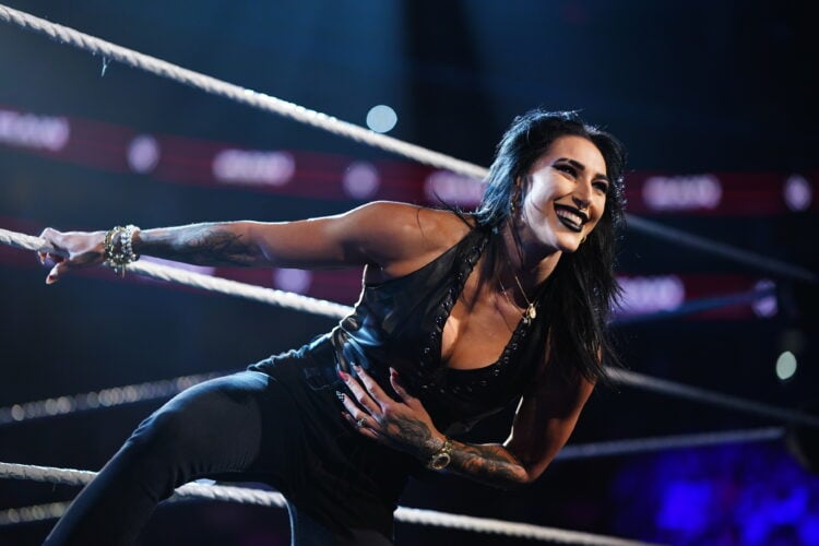 Rhea Ripley appearing on WWE's Monday Night RAW