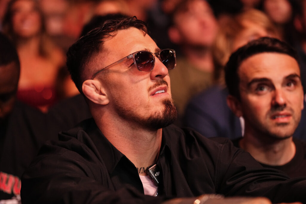 Tom Aspinall attends the UFC 317 event at T-Mobile Arena