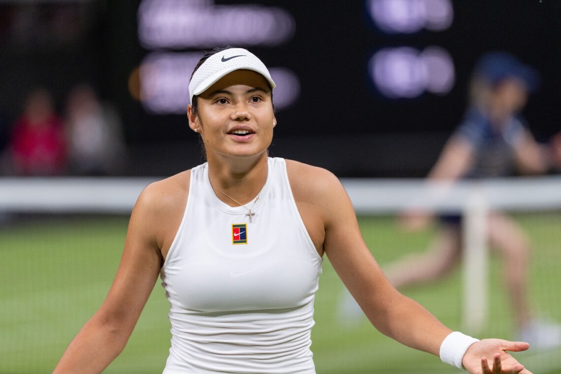 Emma Raducanu of Great Britain during Wimbledon 2025