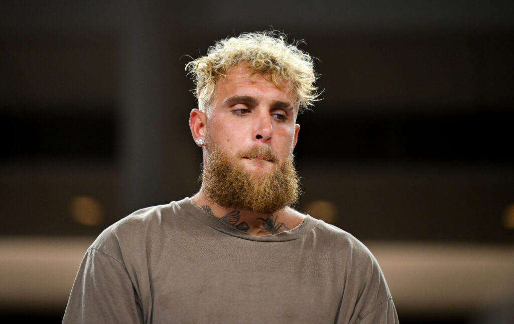 Jake Paul during an open workout session