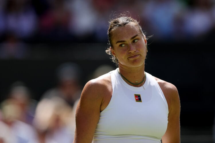 Aryna Sabalenka at Wimbledon in 2025