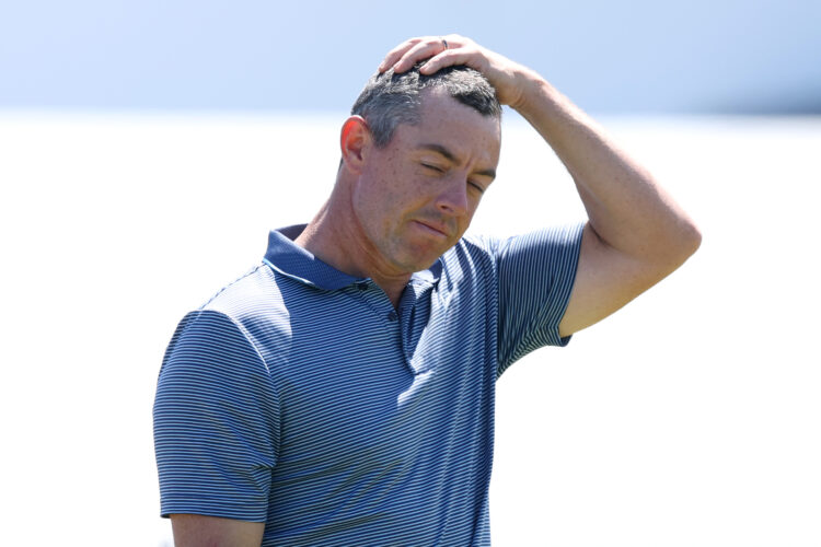 Rory McIlroy of Northern Ireland at the Genesis Scottish Open 2025