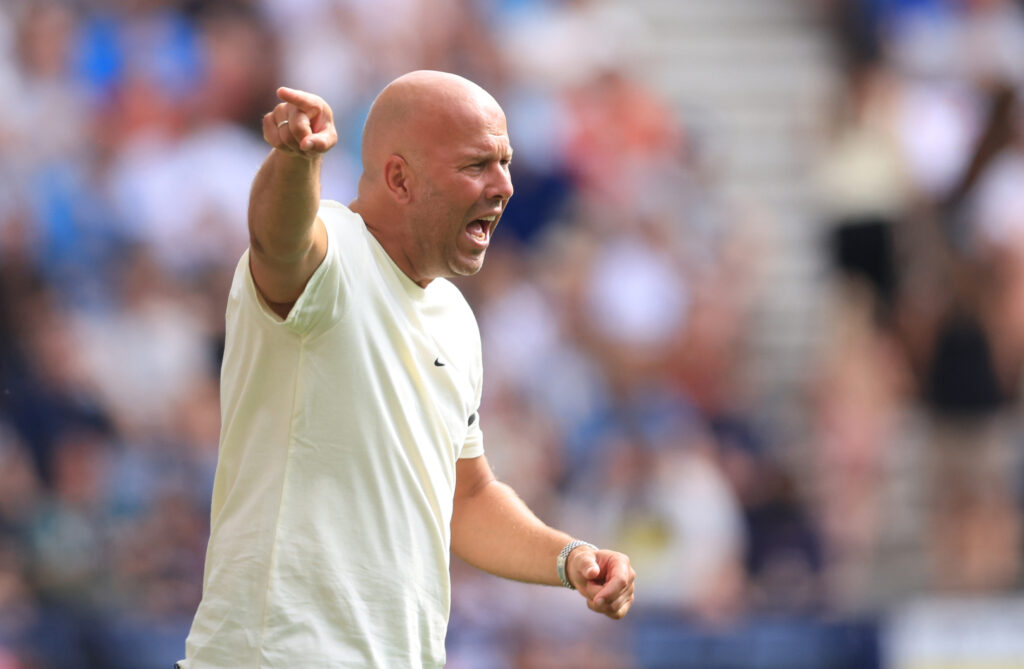 Arne Slot reacts during a Liverpool pre-season match
