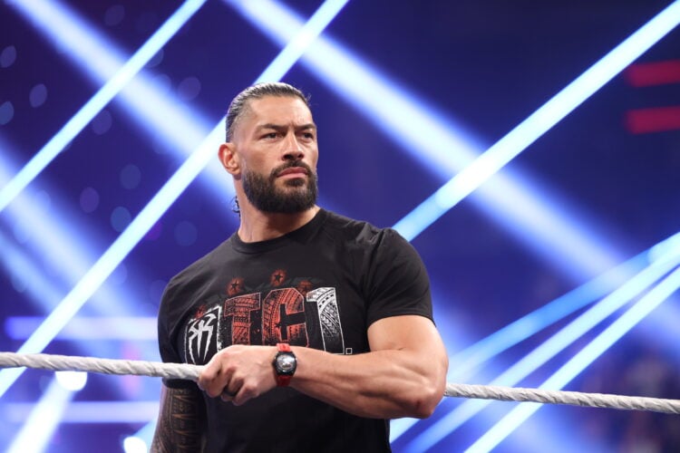 Roman Reigns appearing on WWE Raw in Houston, Texas