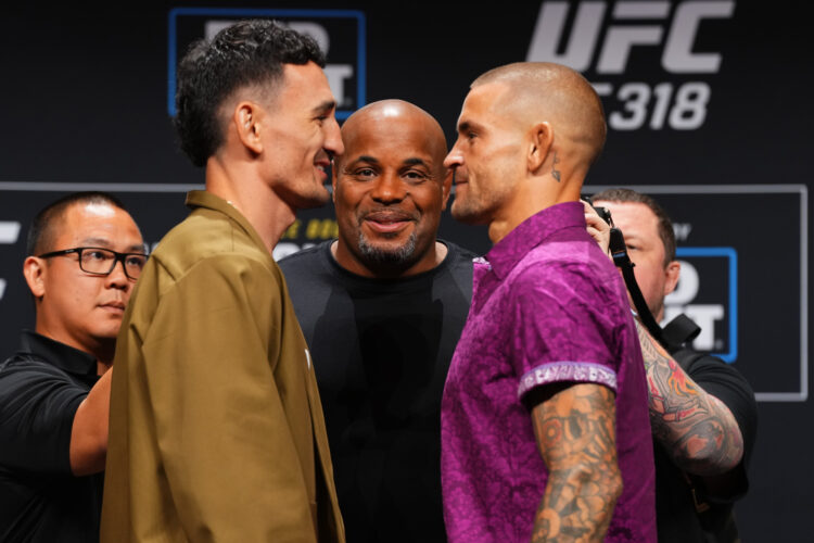 Max Holloway and Dustin Poirier face off