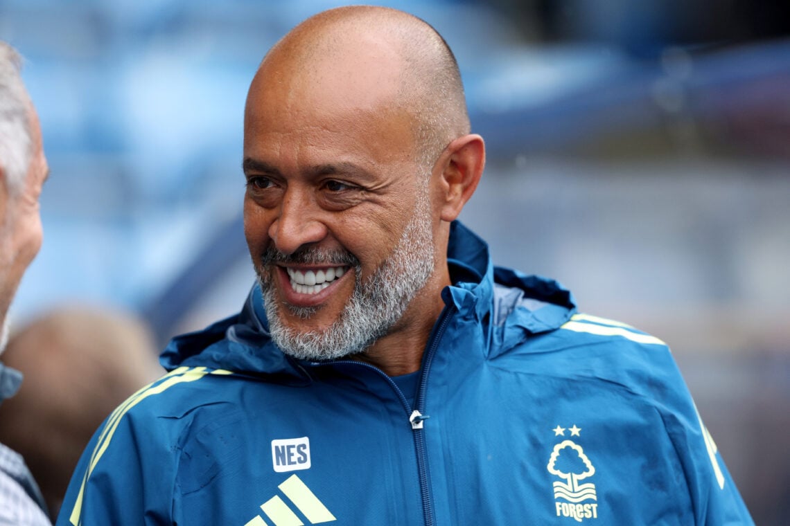 Nuno Espirito Santo looks on during a Nottingham Forest pre-season friendly
