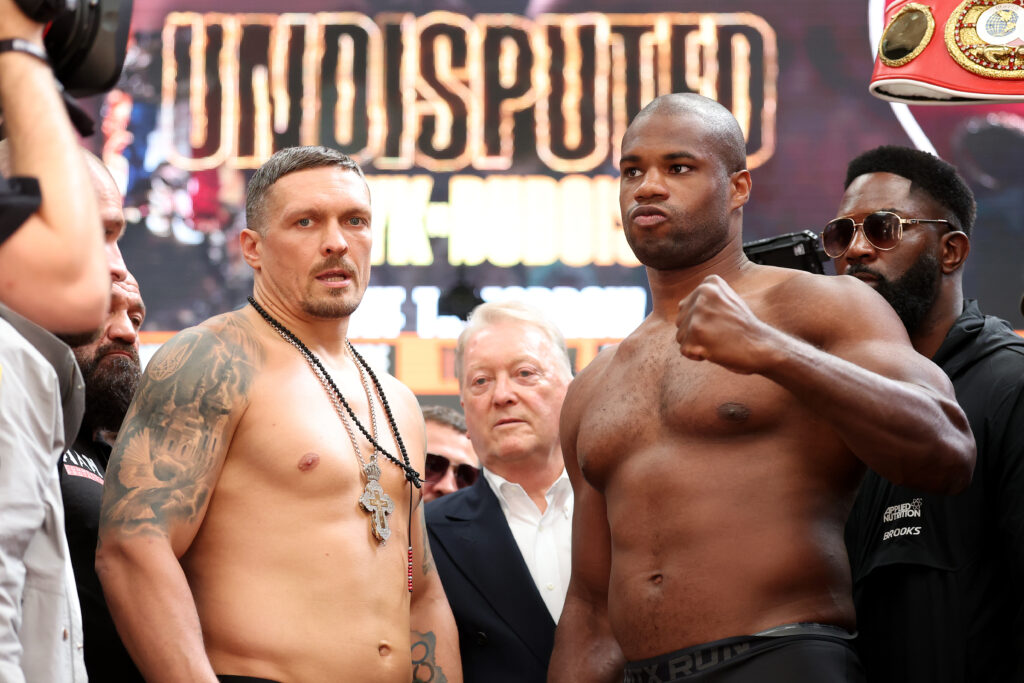 Oleksandr Usyk faces off against Daniel Dubois